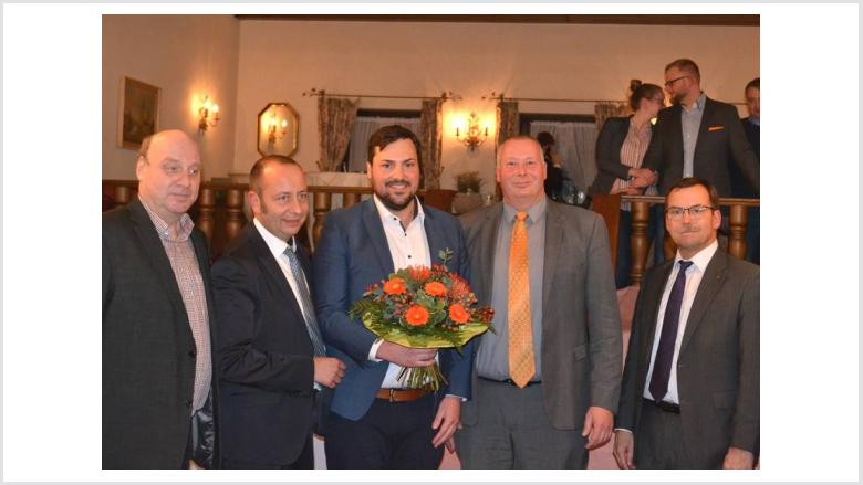 (Die Kandidaten v.l.n.r) Alfred Vosen, Matthias Schmitz, Tim Salger, Guido Koch, Eberhard Temme