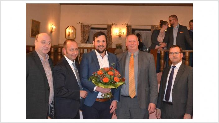 (Die Kandidaten v.l.n.r) Alfred Vosen, Matthias Schmitz, Tim Salger, Guido Koch, Eberhard Temme