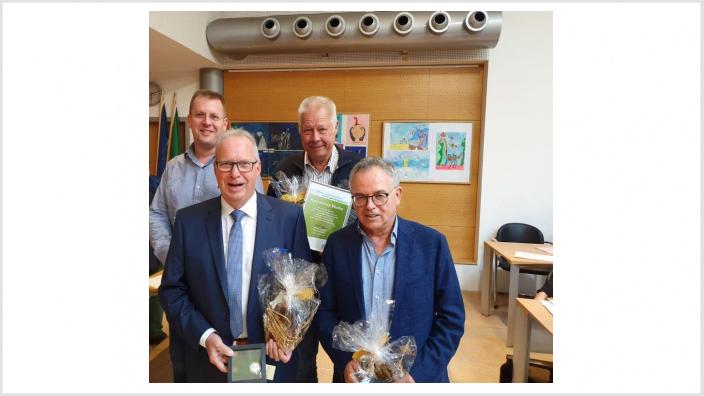 (v.l.n.r) Frank Jonas, Karl Schafhaus, Karl-Heinz Weiler, Dr. Bruno Brück